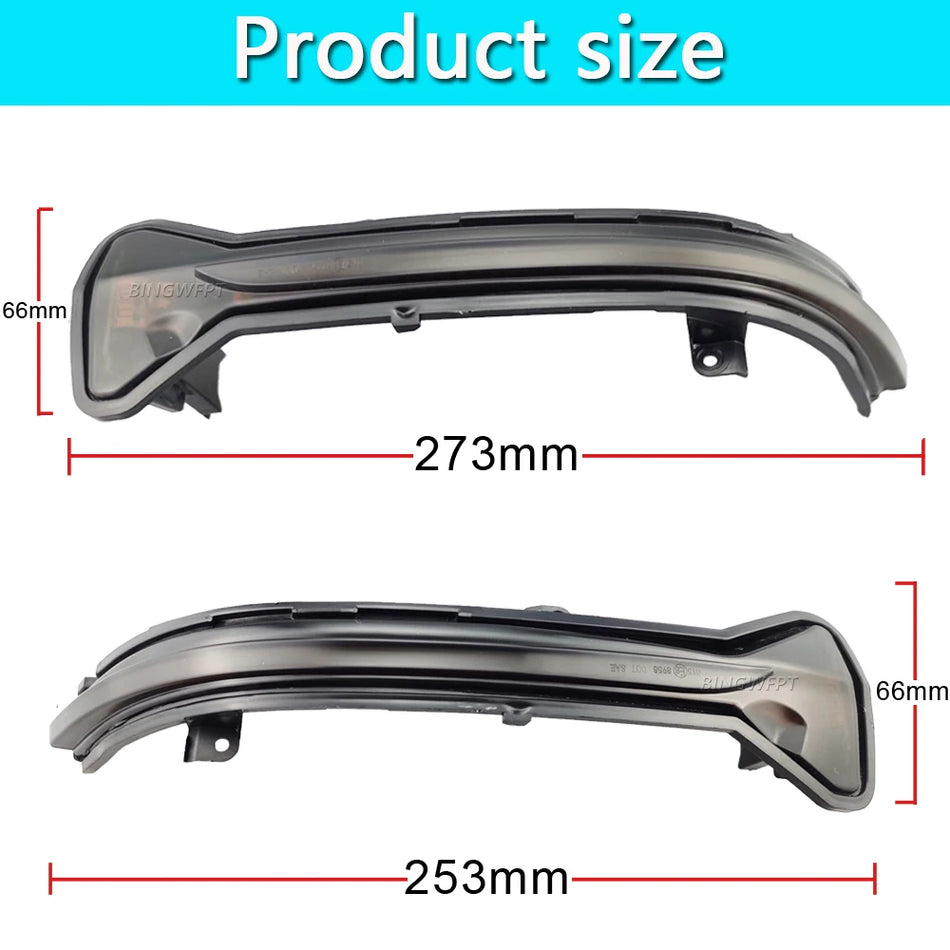 2 Piezas Luz de Señal de Giro Dinámica LED Indicador de Espejo Lateral para BMW G11 G30 G32