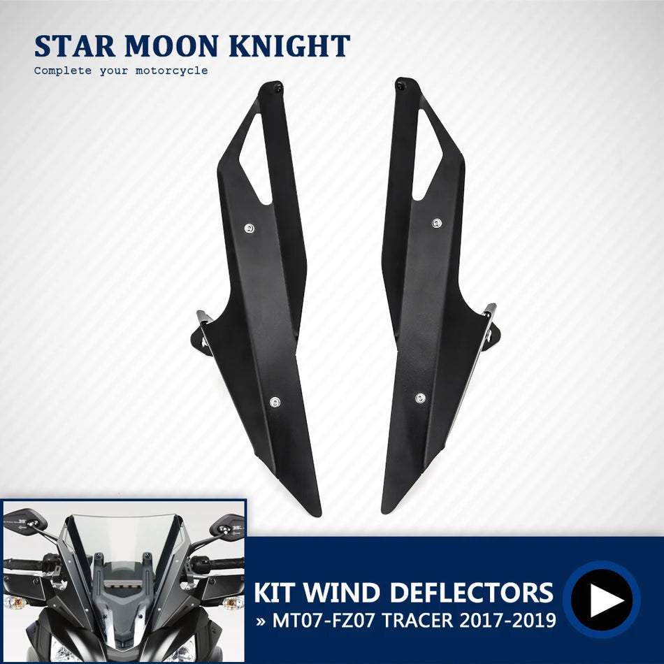 Ajustadores de Para-brisas Yamaha MT-07, Suporte de Para-brisas em Alumínio para FZ07 TRACER, Suporte Aerodinâmico