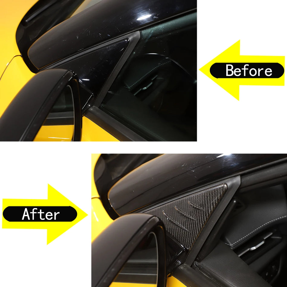 Διακοσμητικό τρίγωνο καθρέφτη από ανθρακονήματα για Toyota GR Supra A90