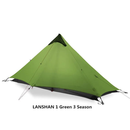 FLAME'S CREED Ultralight 1-Person 3-Season Camping Tent Green 1P 3 Season