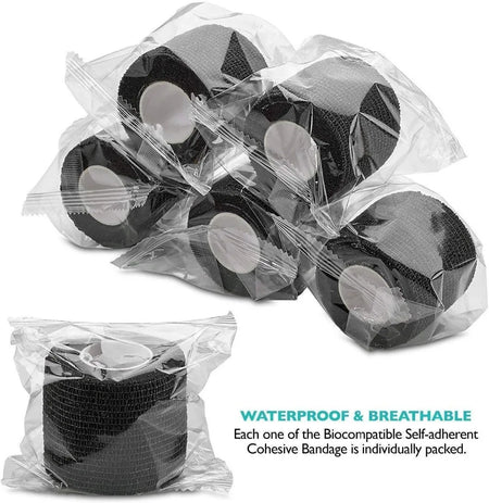 CTG-508B &ndash; Disposable Tattoo Grip Covers Tape Wrap Elastic