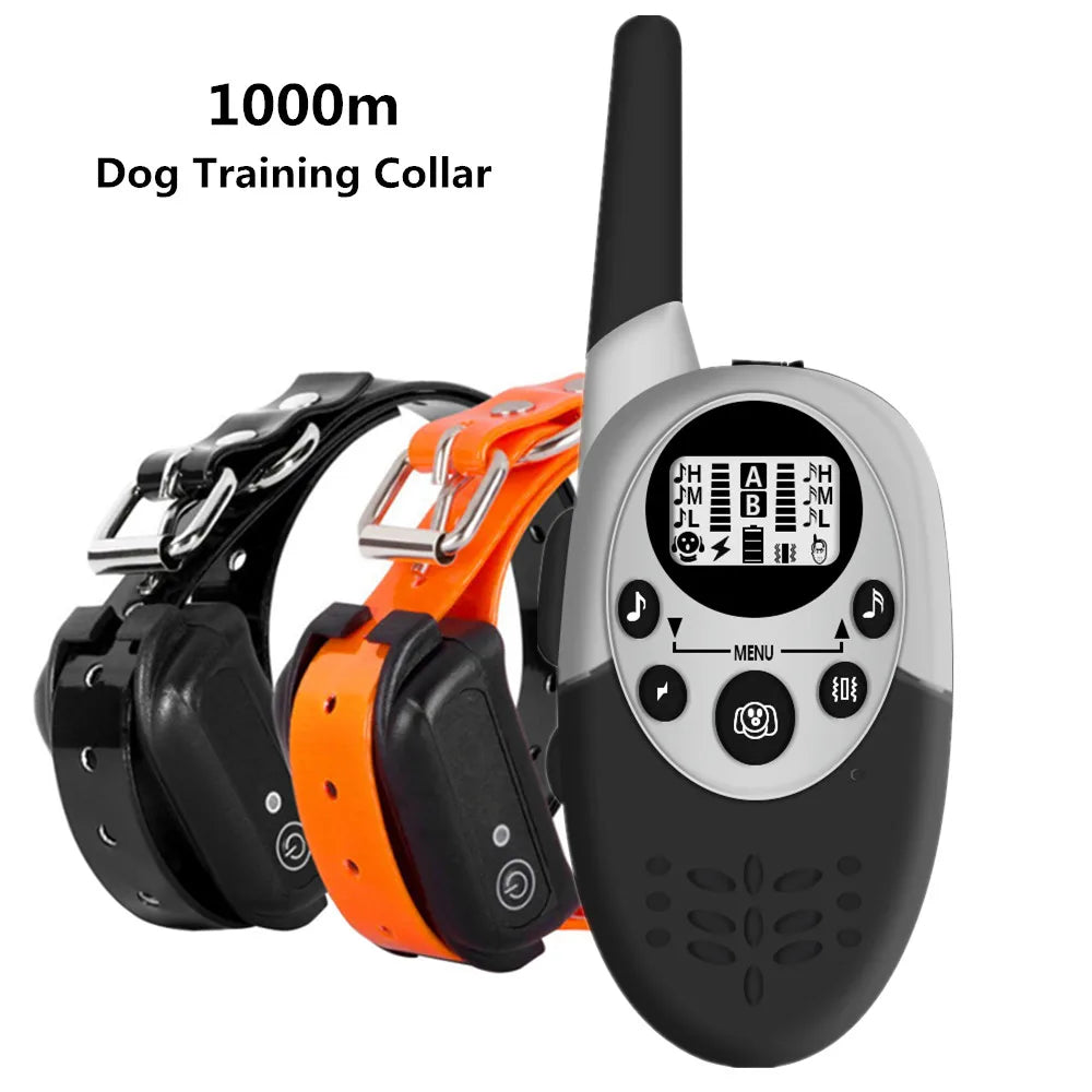 PT092 &ndash; Waterproof 1000m Range Rechargeable Dog Collar