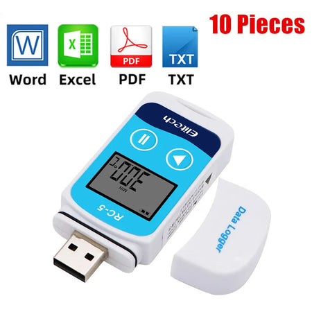 RC-5 USB Temperature Data Logger &ndash; 32000 Point PDF Report