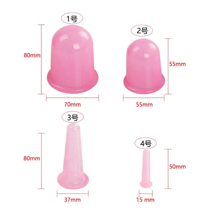 Silicone Anti Cellulite Cups &ndash; Manual Suction Therapy