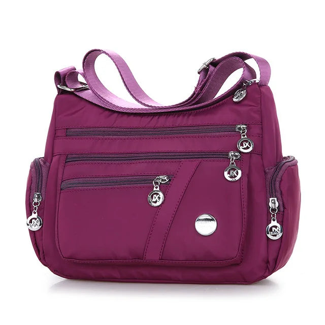 Yogodlns Waterproof Large Capacity Crossbody Bag for Women purple / 27x11x20cm
