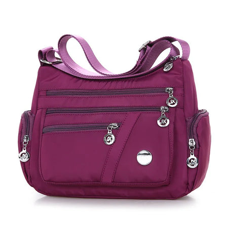 Yogodlns Waterproof Large Capacity Crossbody Bag for Women purple / 27x11x20cm