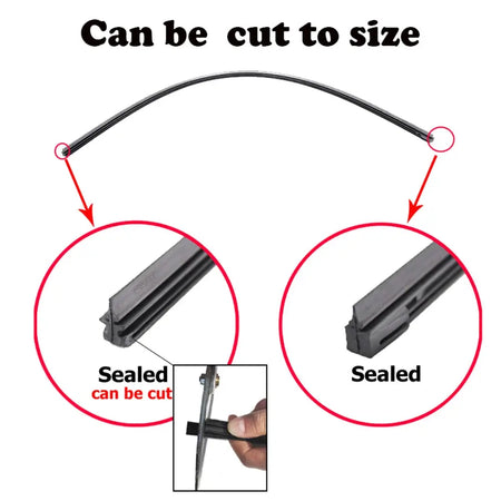 2pcs/lot Car Rubber Vehicle Insert Strips Wiper Blade Blades (Refill) 6mm/8mm 14'16'22'24'26' Car Accessories Soft Refills by InterCyprus Trading Ltd