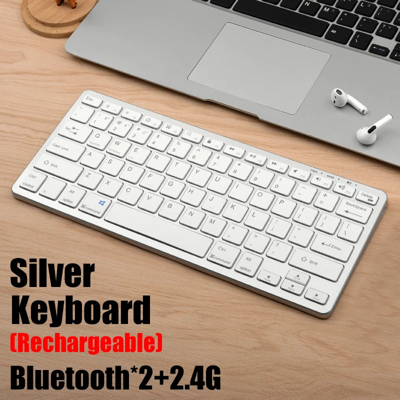 GOOJODOQ KM01 &ndash; Ultra Portable Bluetooth 5.0 Keyboard KM02 Silver