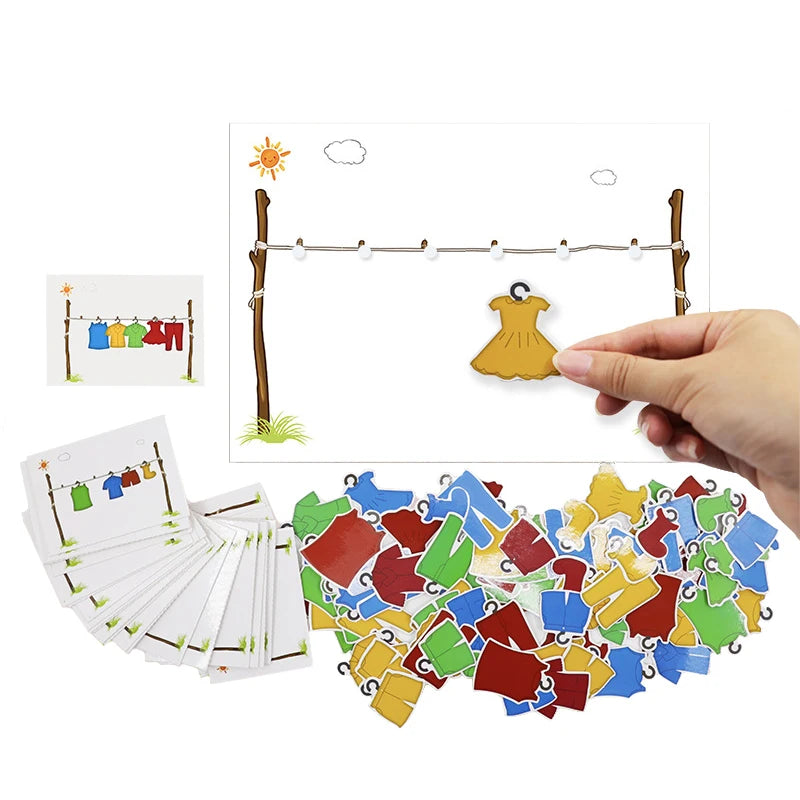 BOS10300 Montessori Math Toy Color Shape Puzzle &ndash; Learning BOS10300