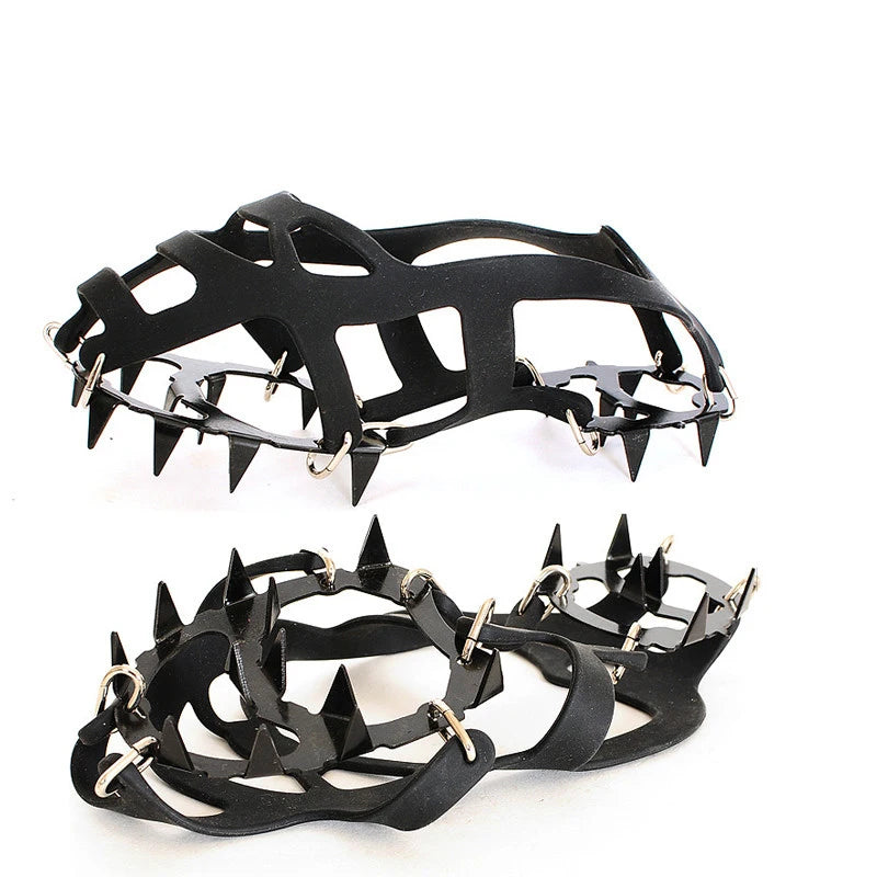 18 Teeth Anti-Slip Ice Snow Grips for Boots and Shoes