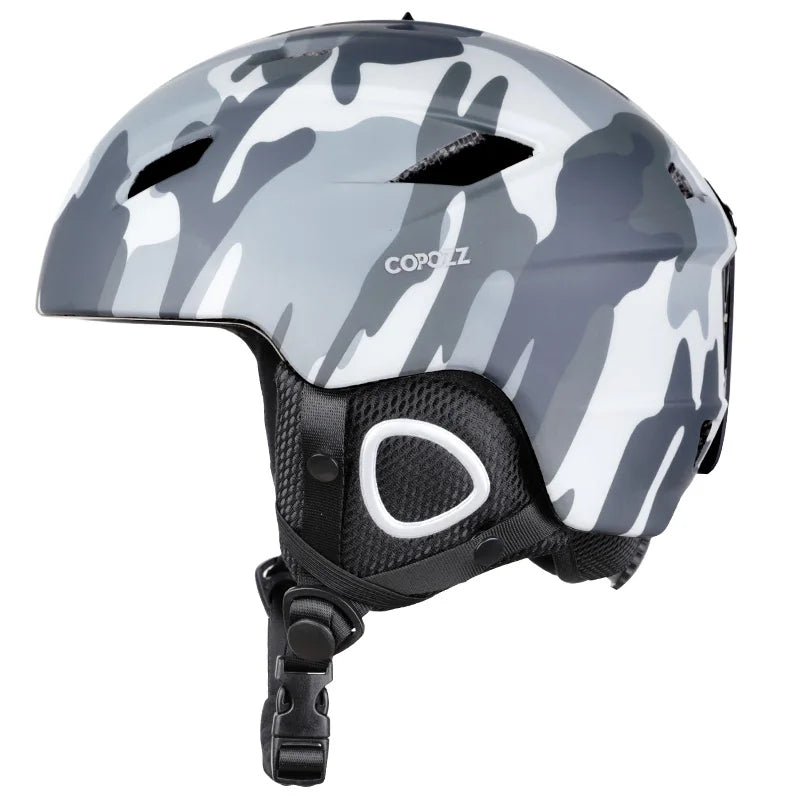COPOZZ Unisex Safety Ski Helmet &ndash; Lightweight &amp; Adjustable for All Ages camouflage / L