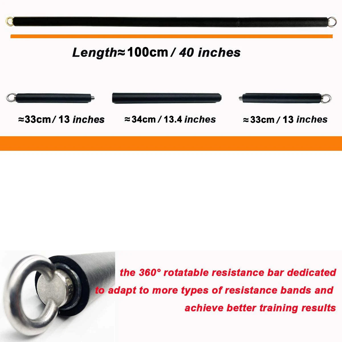 Workout Bar Fitness Resistance Bands Set &ndash; Versatile At Home
