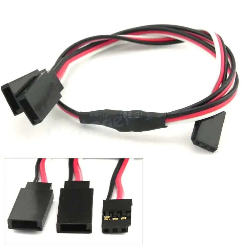 5pcs/lot 150mm 300mm 500mm RC Servo Y Extension Cord Cable Lead Wire for JR Futaba Rc Battery Drone Car Boat Helicopter Airplane by InterCyprus Trading Ltd