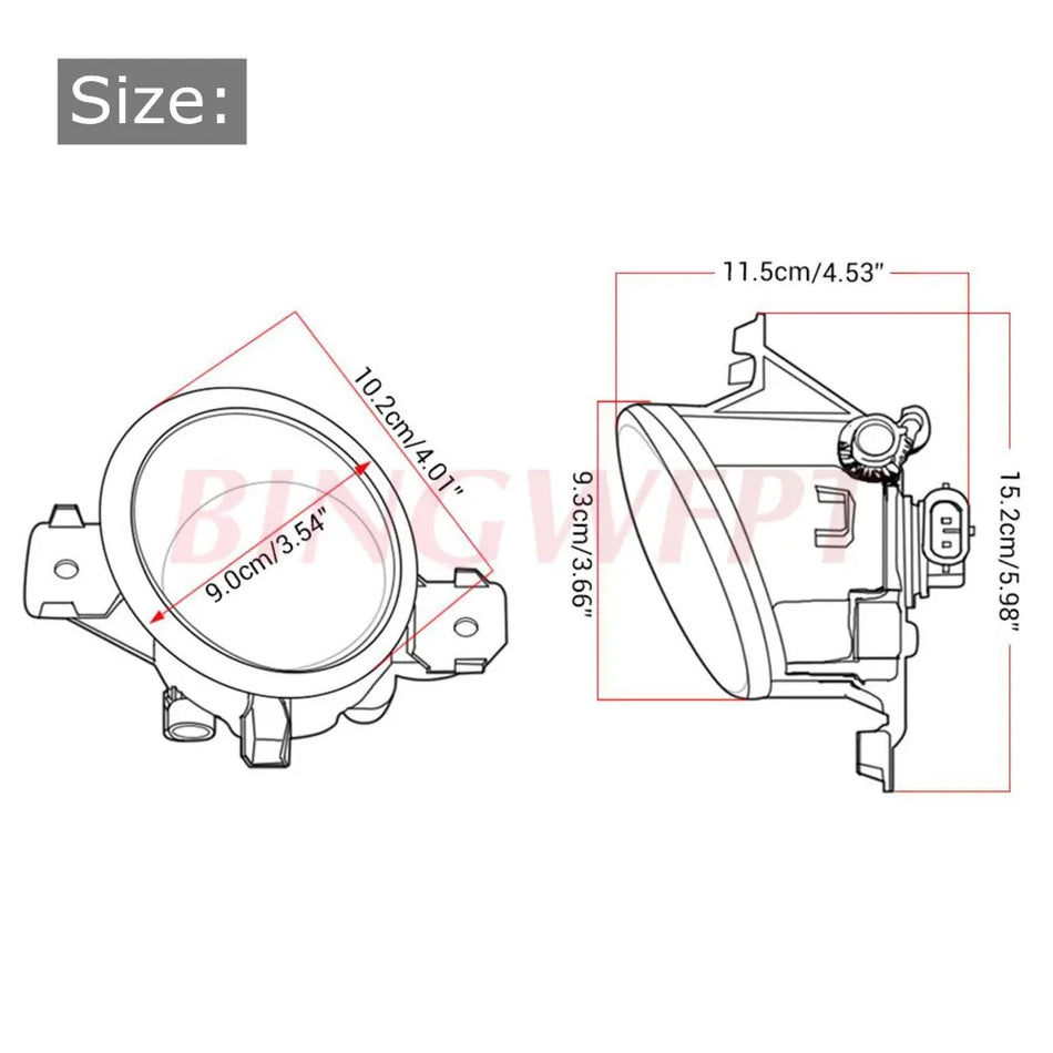 Miglas lukturi ovāli LED H11 Nissan Teana J32, Almera 2 II hečbeks N16