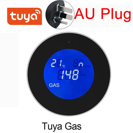 Tuya Wifi Natural Gas Alarm Sensor &ndash; LCD Temp Readout Gas AU Plug 2