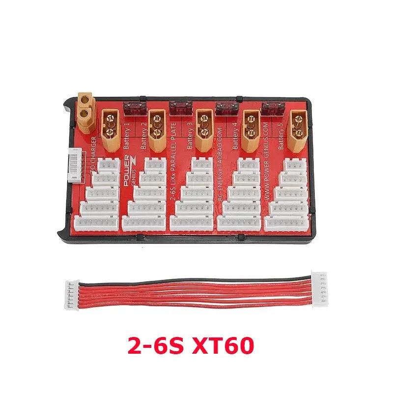 Rc 2-6S 2-8S T / XT60 / XT90 / XT30 /JST Lipo Battery Parallel Charging Board for Imax B6 B6AC B8 Quick Charge For Rc Models by InterCyprus Trading Ltd