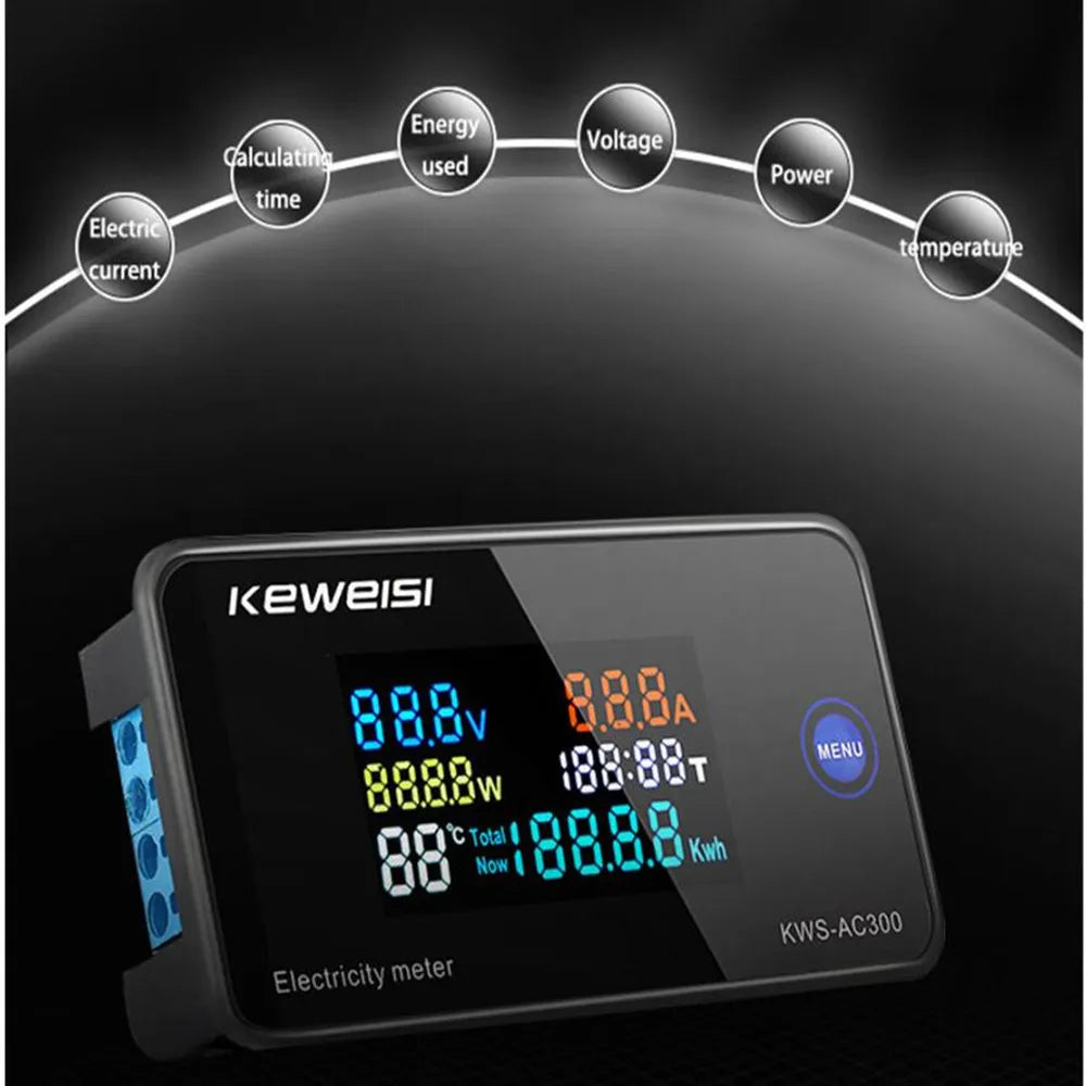 KWS-AC300 &ndash; Digital Voltmeter With 50-300V Range 0-100A