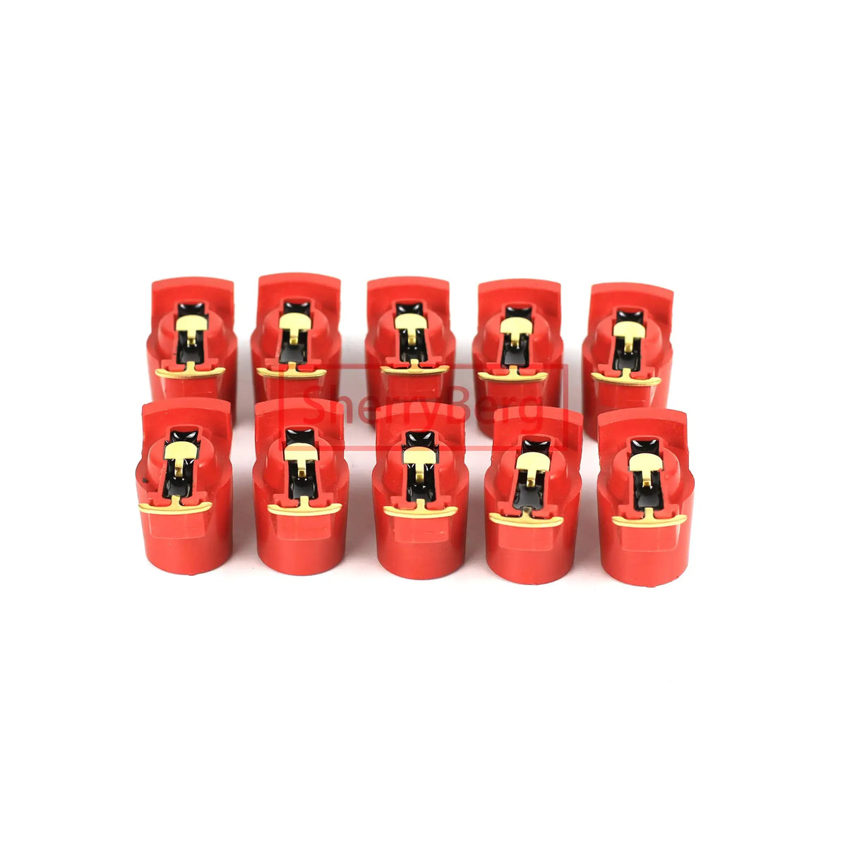 SherryBerg New Quality Red Rotor Arm for VW Beettle Bug 009 Bosch Distributors Multi-Pack X 10 Set of 10 10PCS As One KIT by InterCyprus Trading Ltd