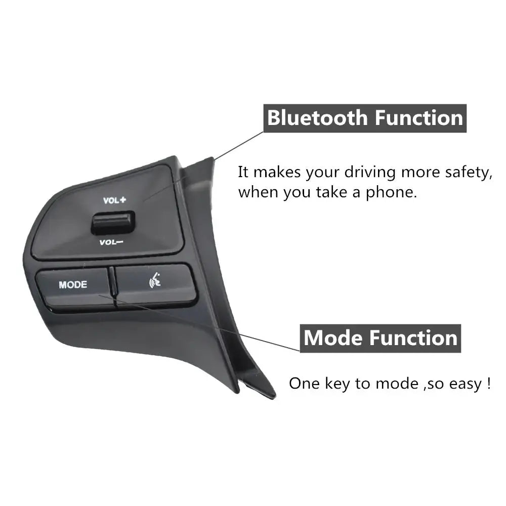 New Car Steering Wheel Control Button For KIA K2 RIO 2011-2014 Audio Bluetooth Phone Volume Switch Replace Auto Parts by InterCyprus Trading Ltd
