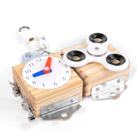 Montessori Busy Cube Wooden Toys &ndash; Fine Motor Training