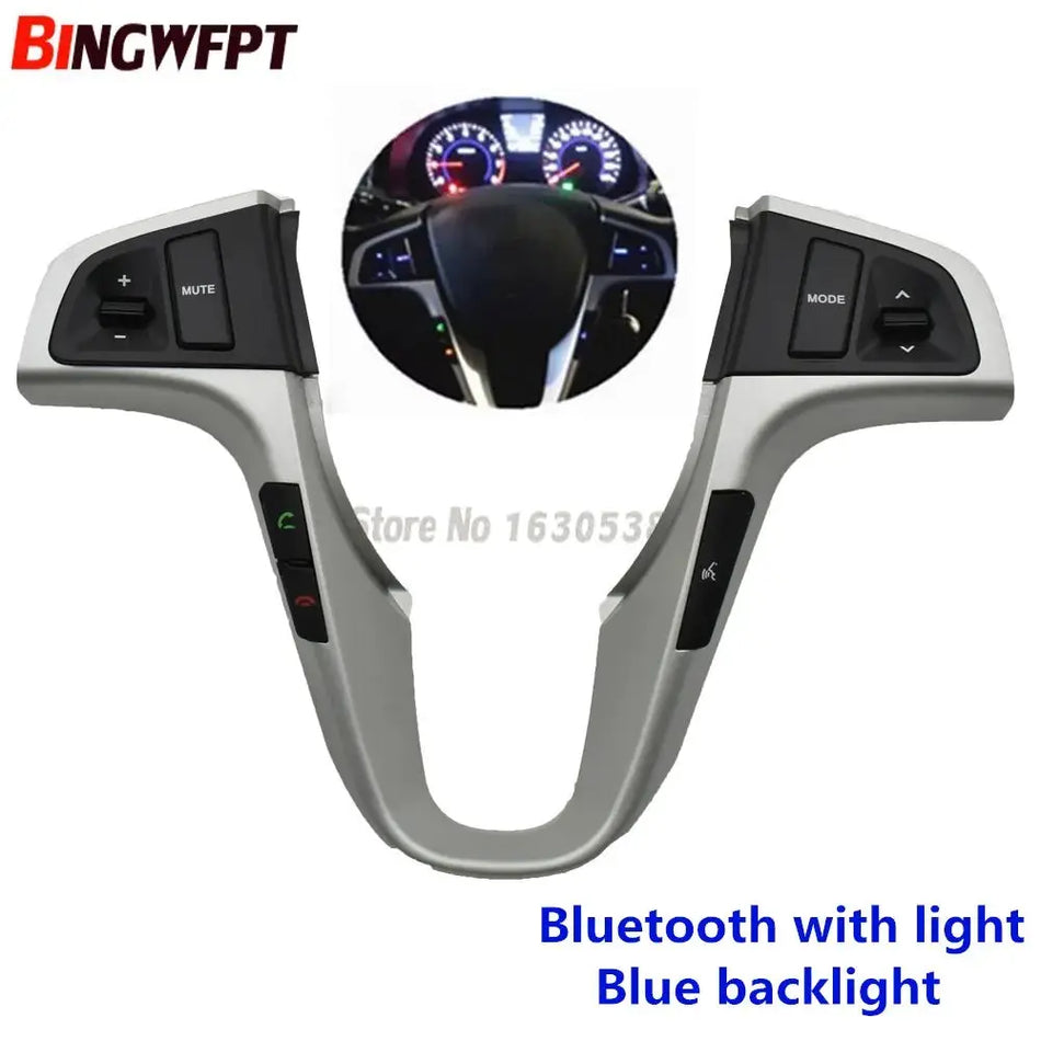 Steering Wheel Button For Hyundai VERNA SOLARIS 2010-2015 Audio Volume Music Control Switch Button With Backlight by InterCyprus Trading Ltd
