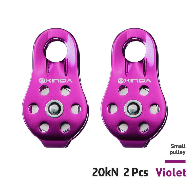 XD-8610 Small Pulley &ndash; Ultra Lightweight Aluminium Alloy Purple 2pcs