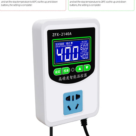 ZFX-2140A Digital Thermostat &ndash; Wide 2200W-3500W Power Range