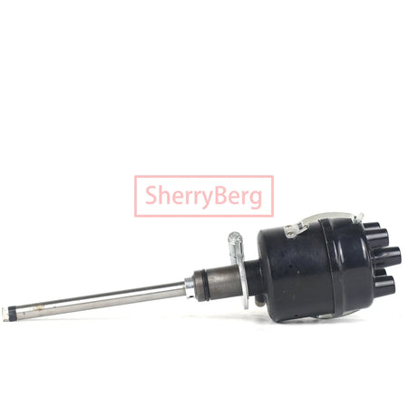 SherryBerg Complete Black Distributor Points Style 6/12 Volt Fits 134L 134F 4cyl FOR Jeep Willys MB CJ2A CJ3B Top Quality by InterCyprus Trading Ltd