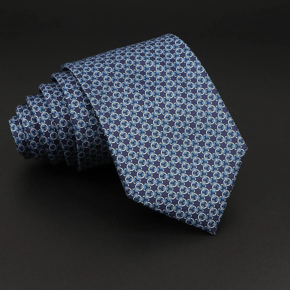 Paisley Floral Soft Silk Necktie for Men 8