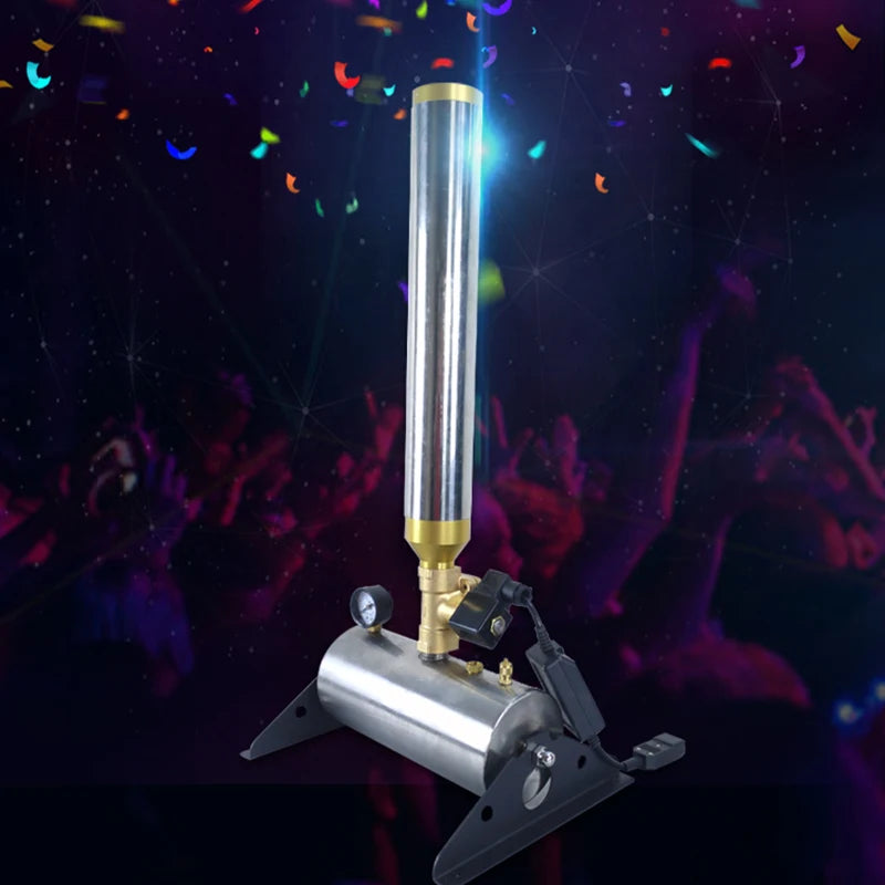 Stainless Steel Confetti Cannon 2-Pack With Wireless Remote, 150W Stage Machine For Weddings And Parties
