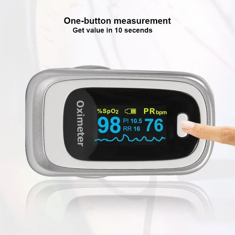 YK-80C Fingertip Pulse Oximeter - OLED Display Readouts