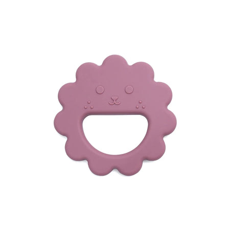 Muslin Life Flower-Shaped Silicone Baby Teether and Thumb Sucking Stopper 005 dusty rose