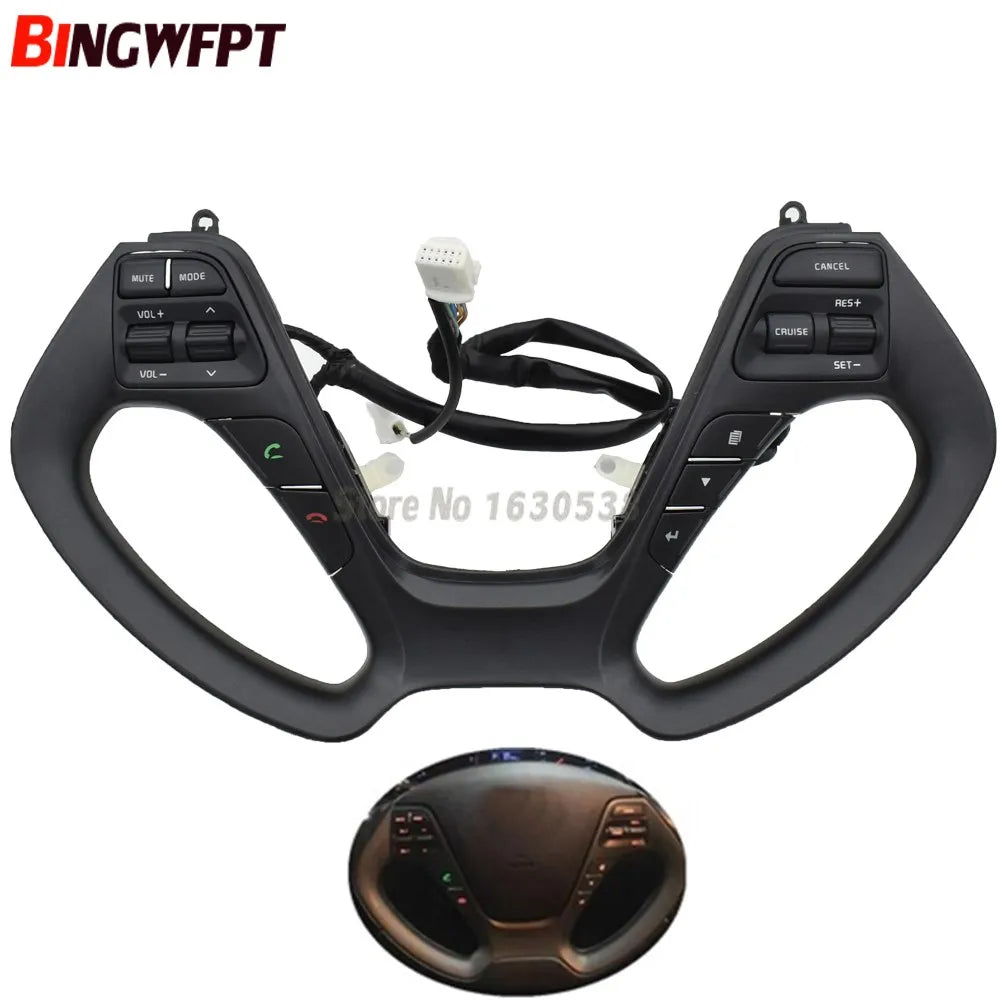 For Kia K3/K3S Constant Speed Cruise Control Multifunction Steering Wheel Button Upgrade Party Control Volume Phone Bluetooth by InterCyprus Trading Ltd