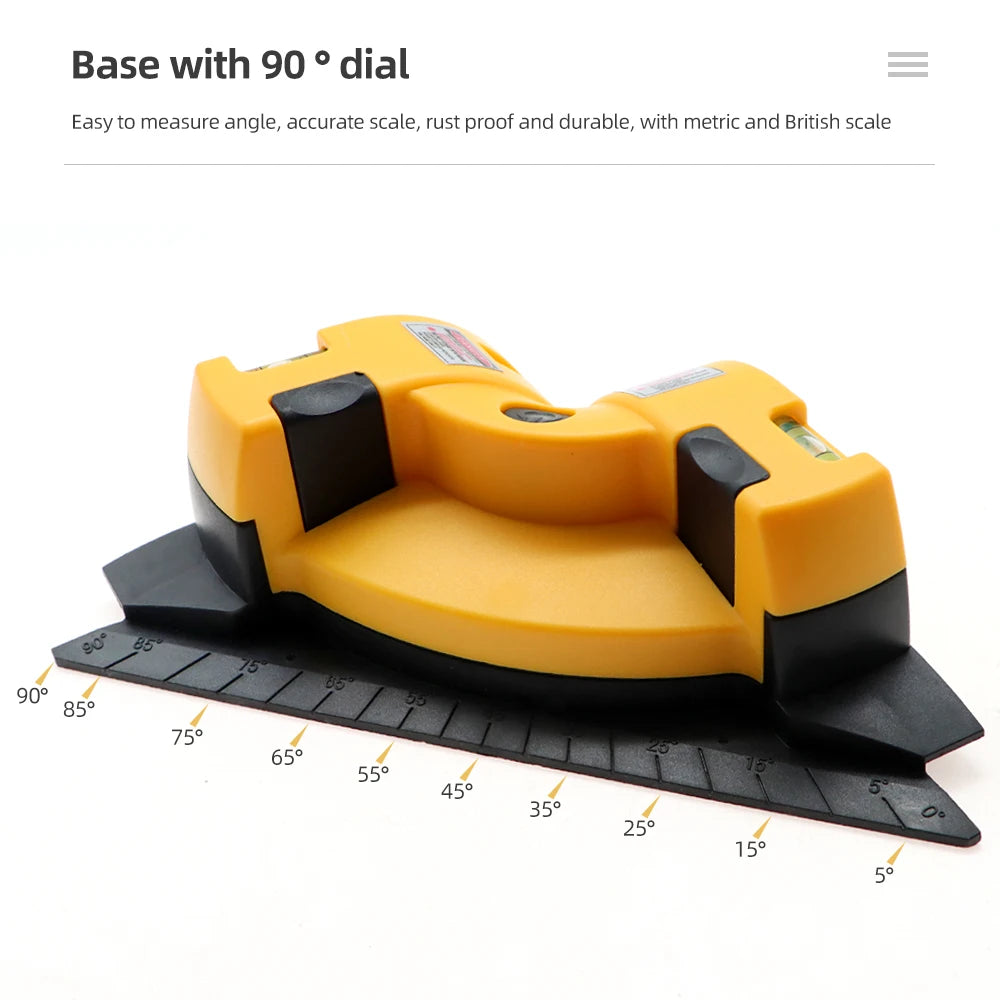 Right Angle 90 Degree Square Laser Level - High Precision