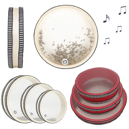 Ocean Wave Bead Hand Drum &ndash; Educational Wooden Instrument