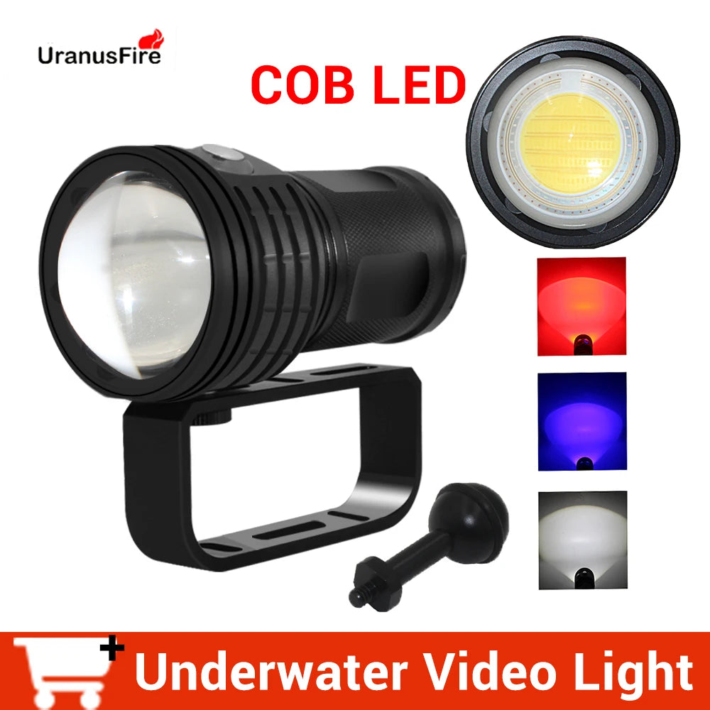 Underwater 100m LED Diving Flashlight &ndash; 10800 Lumens
