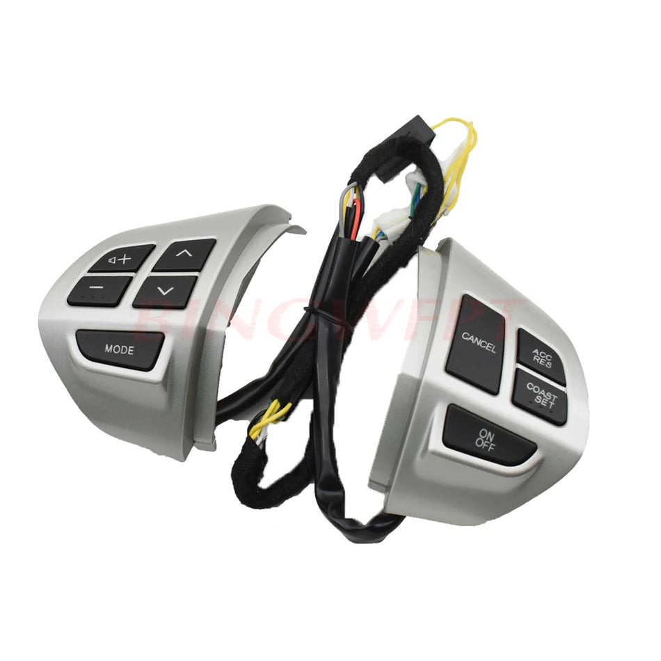 Pulsanti di controllo del volante con cavi, argento per Mitsubishi ASX 2007-2012