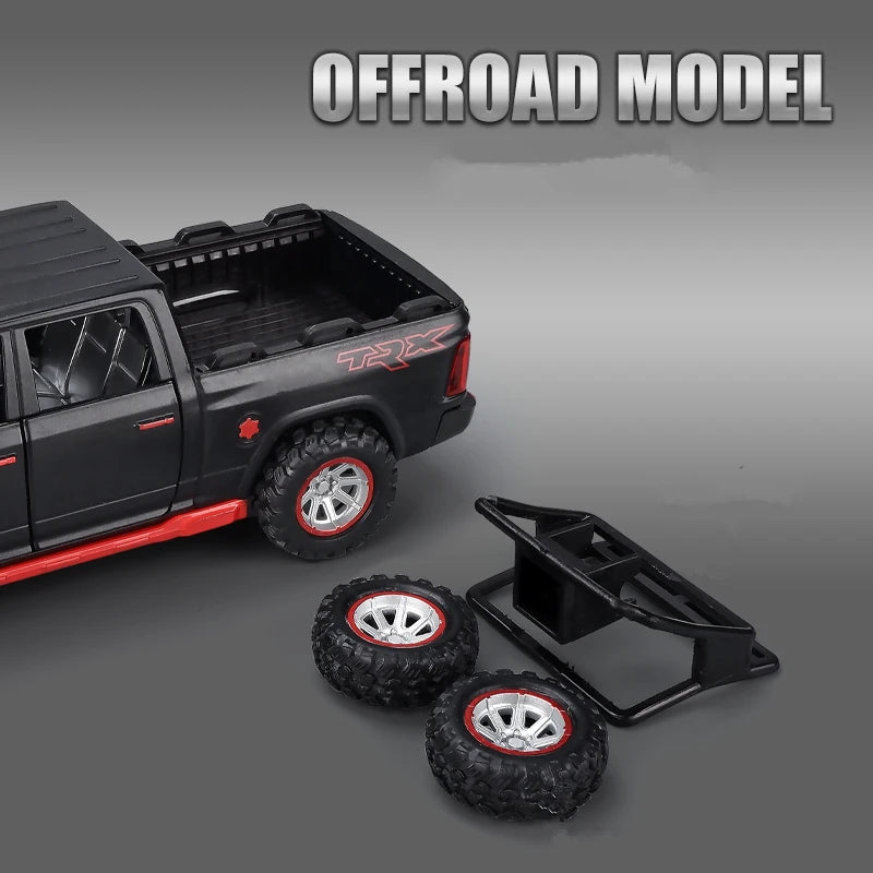 WELLY 1:32 Dodge RAM TRX Diecast Pickup with Sound and Light Features