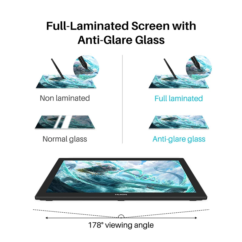 Kamvas Pro 24 4K Γραφικό Ταμπλέτα, 23.8 Ίντσες Οθόνη Στυλό, UHD Οθόνη