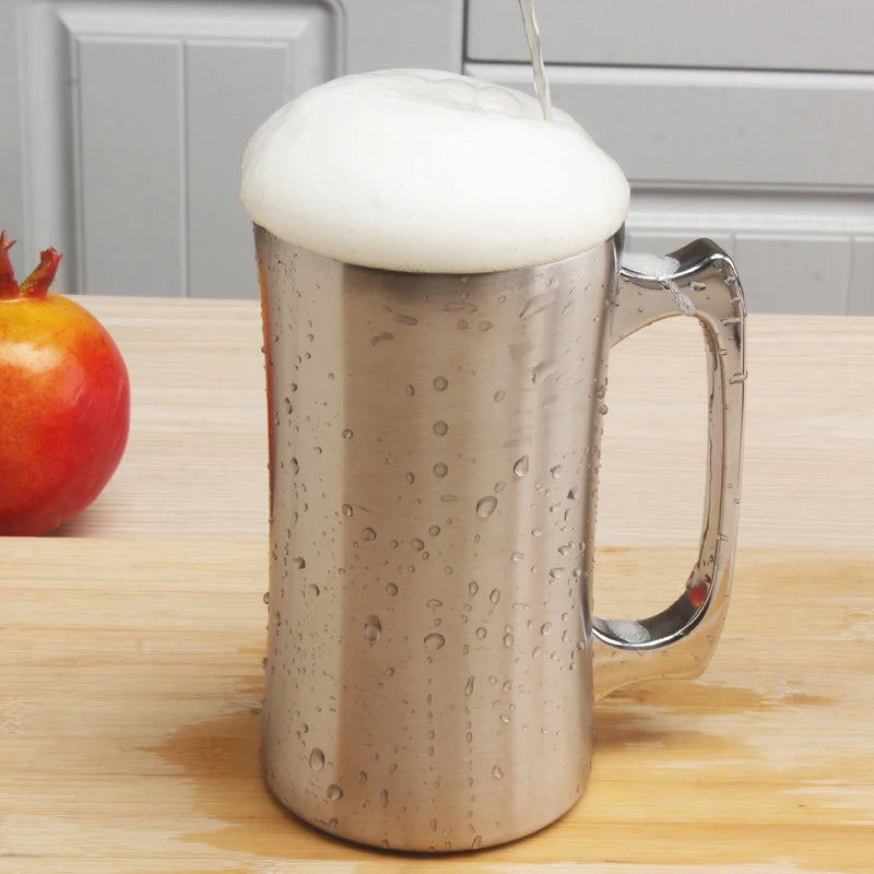 Insulated Stainless Steel 20oz Beer Mug &ndash; Double Wall