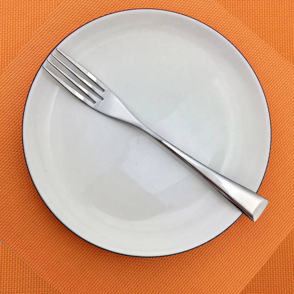 KNGZI 6Pcs Stainless Steel Flatware Set &ndash; Durable Mirror Finish 6Pcs Dessert Fork