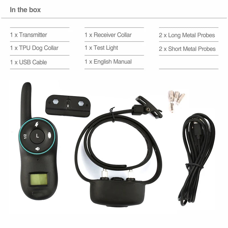 DOG300 Waterproof Bark Collar &ndash; Long Range Remote Control