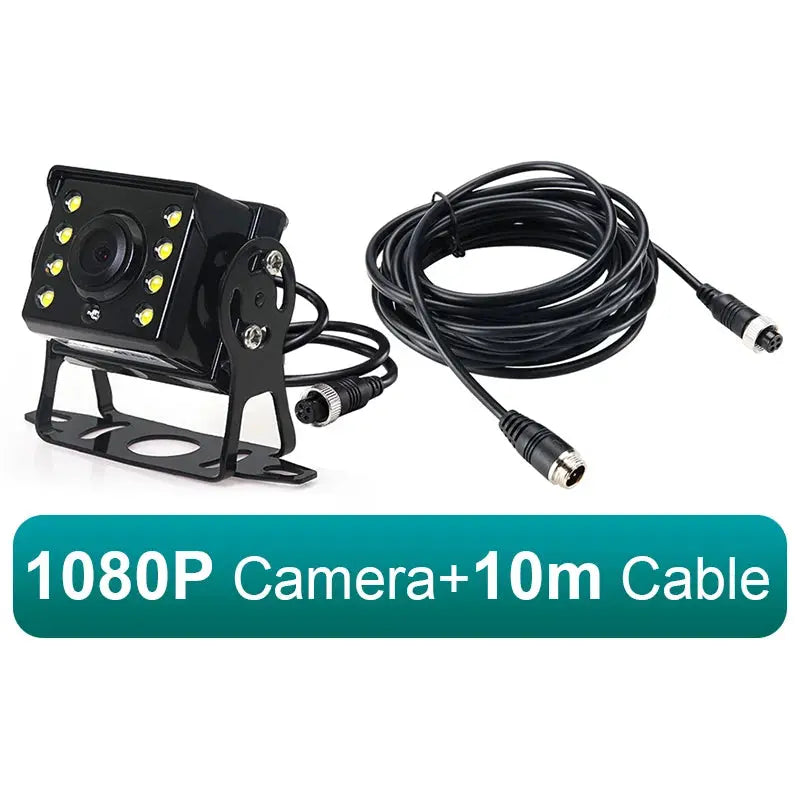 GreenYi HD AHD 1920*1080P Starlight Night Vision 8 LED Car Rear View Reverse Backup AHD Camera With 10M 15M 20M Video Cable by InterCyprus Trading Ltd