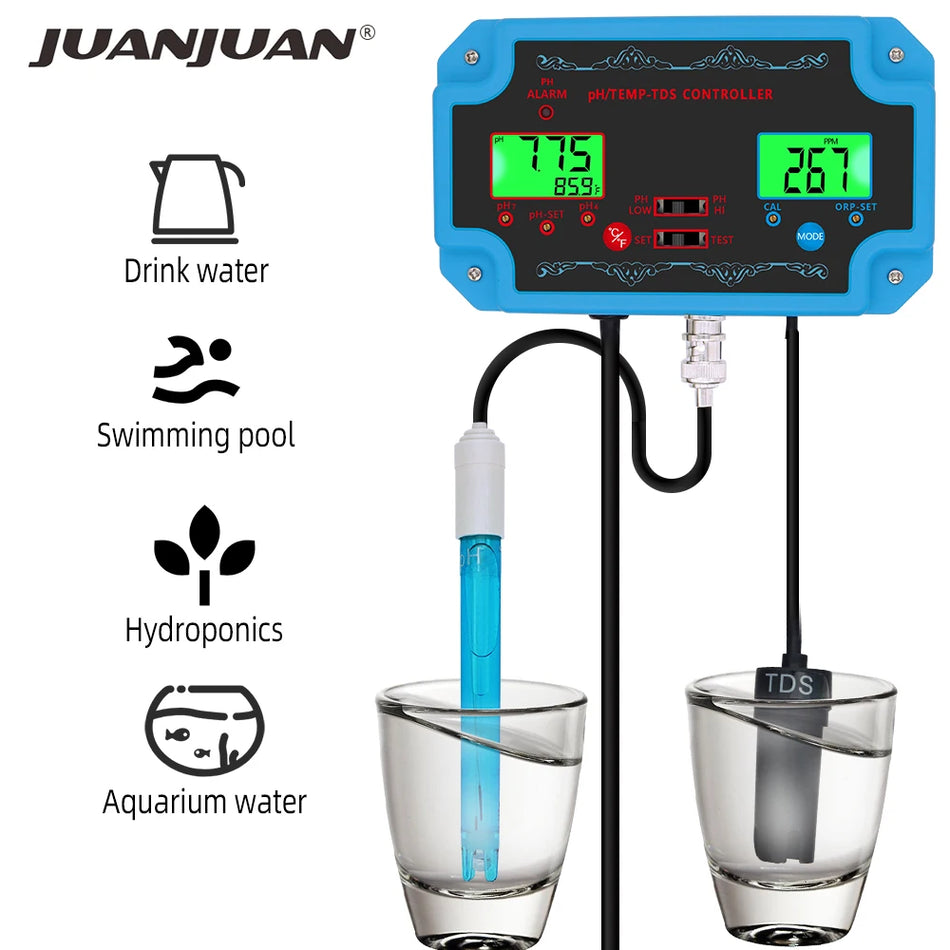 PH-2826 3 In 1 Water Quality Meter For Aquarium - All In One