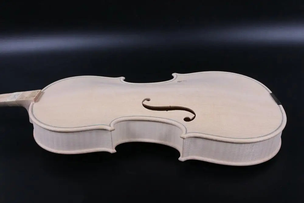 Unfinished Violin 4/4 Flame Maple Spruce Handmade &ndash; Handmade Default Title
