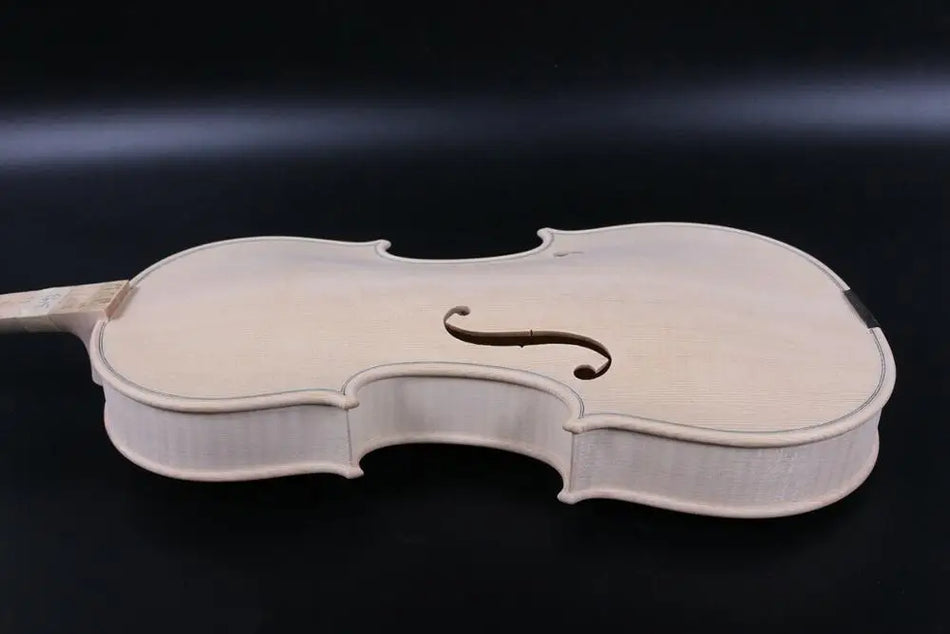Unfinished Violin 4/4 Flame Maple Spruce Handmade &ndash; Handmade Default Title