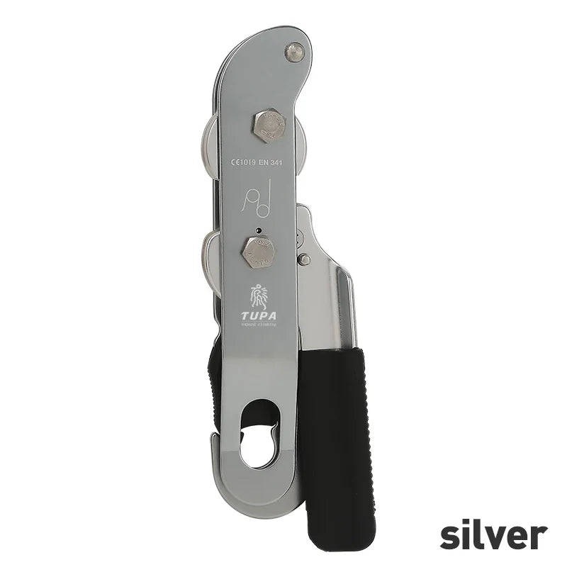 STOP Handle-Control Abseiling Device &ndash; Ultra Safe Descent Silver