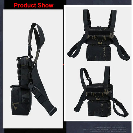 CS Wargame Chest Rig Airsoft Pouch &ndash; Molle System Ready