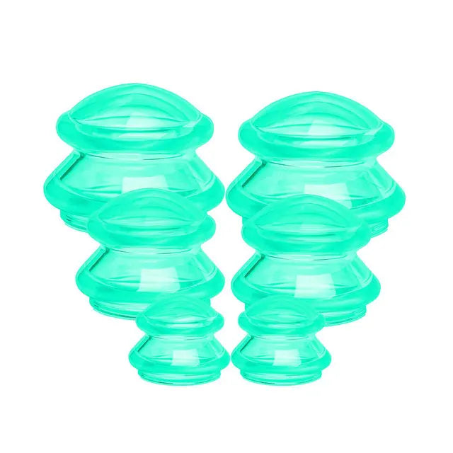 Anti Cellulite Vacuum Cupping Set - Ultra Comfort Massage 2Set SML GR