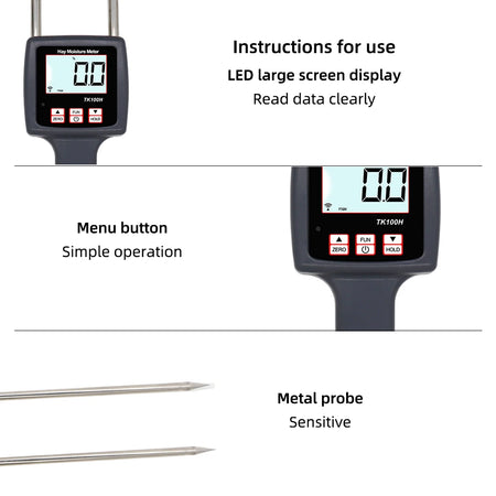 Hay Moisture Meter TK100 &ndash; Digital Readout Forage Grade